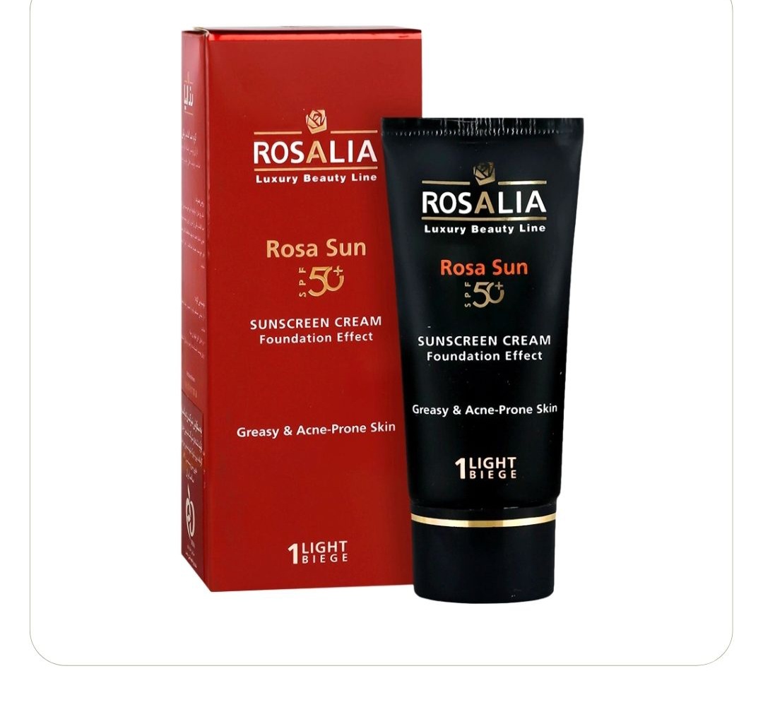 ضد آفتاب رنگی رزالیا مناسب پوست چرب SPF 50+ رنگ لایت بژ (اصل)