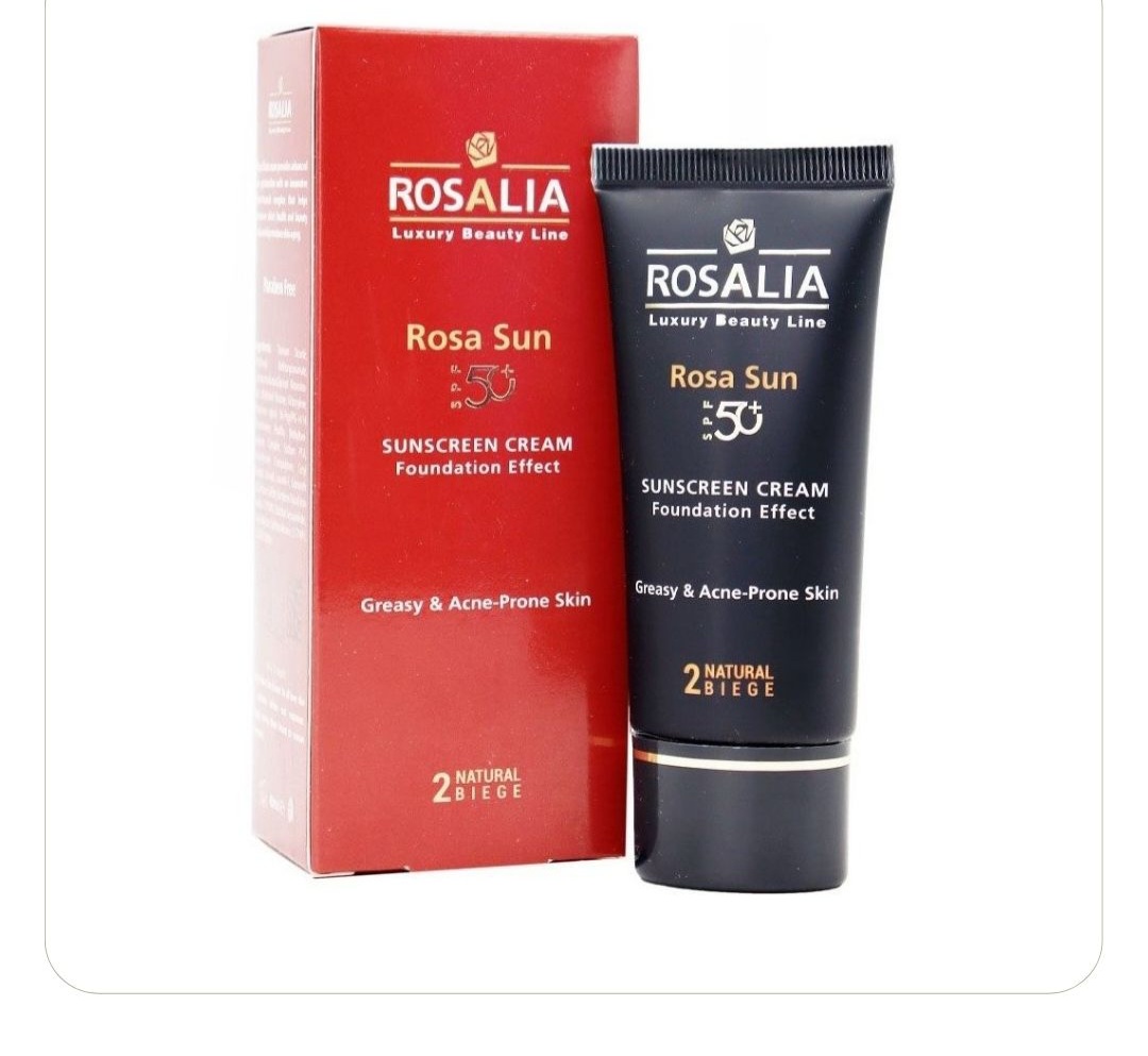 ضد آفتاب رنگی رزالیا مناسب پوست چرب SPF 50+ رنگ نچرال بژ (اصل