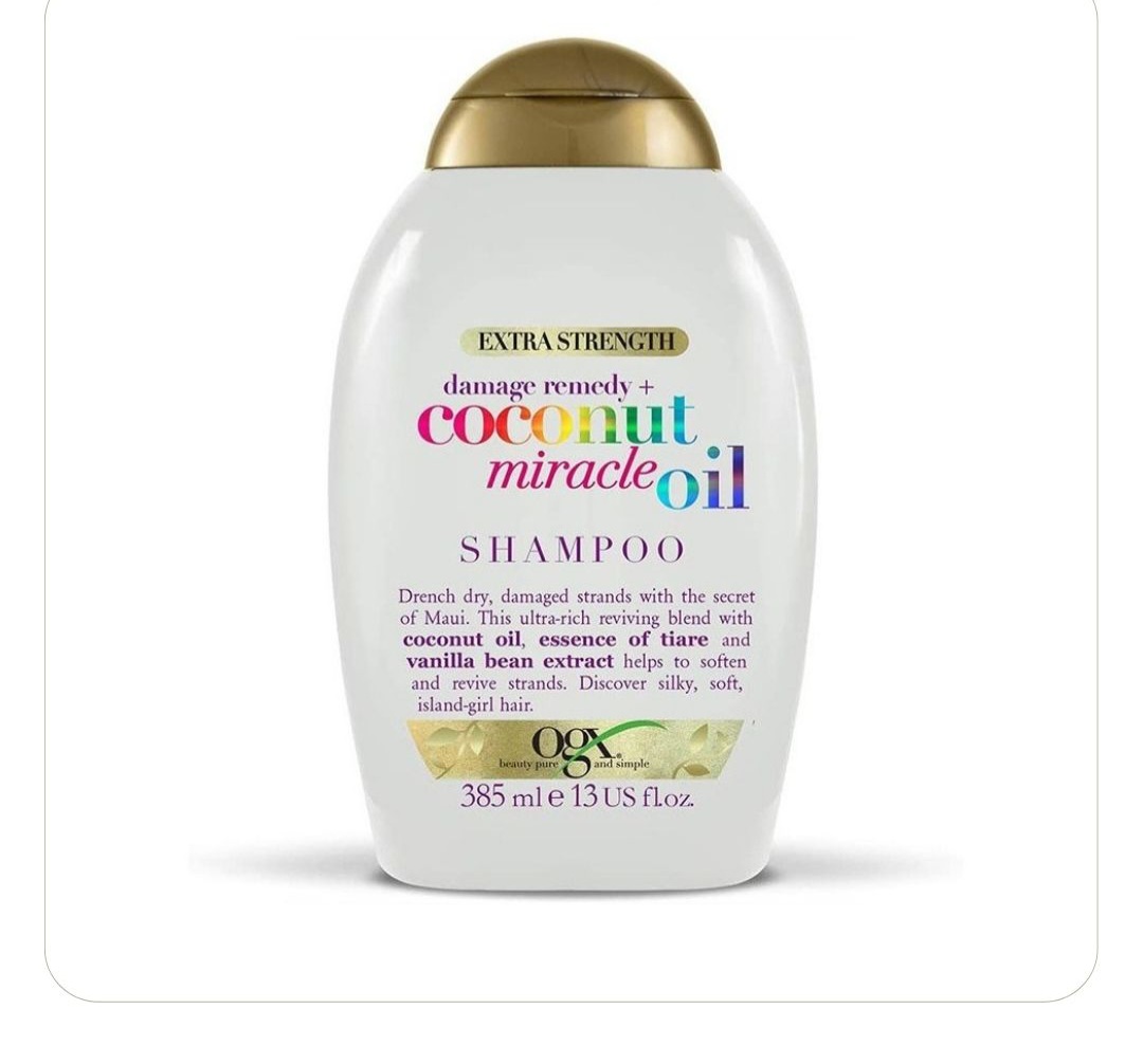 شامپو او جی ایکس OGX روغن نارگیل مدل Coconut Miracle Oil (اصل)