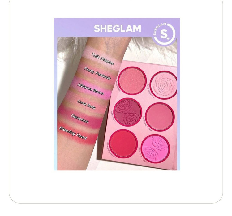 پالت رژ گونه ۶ تایی شیگلم Sheglam floral bouquet